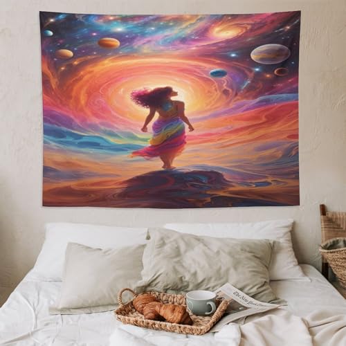 Tapisserie ciel étoilé PAZZK 150x200cm pour sublimer la décoration murale de votre chambre