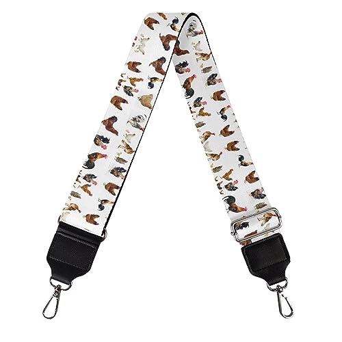Image of GLENLCWE Rooster Purse Strap Wide Shoulder Strap Replacement Crossbody Strap Luggage Belt Strap Adjustable