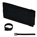 62PCS 6 inchs Microfiber Reusable Cable Ties – Adjustable Cord Organizer Straps for Electronics, Multi-Purpose Wire Management Accessories