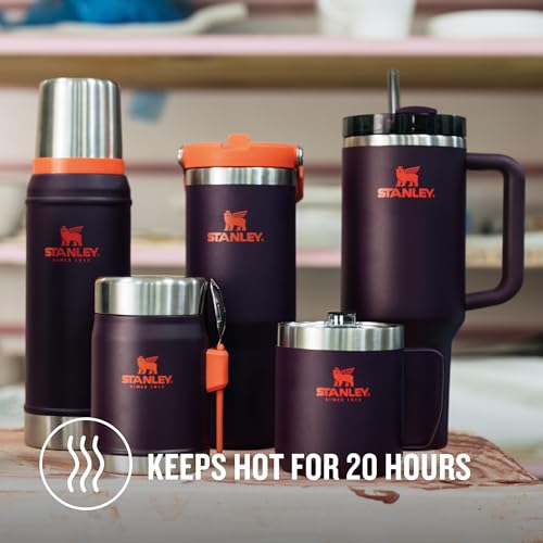 Stanley 1913 Classic Legendary Thermal Flask 0.75L - Keeps Hot Or Cold for 20 Hours - BPA-Free Insulated Bottle - Stainless Steel Coffee Flask - Leakproof - Dishwasher Safe - Plum
