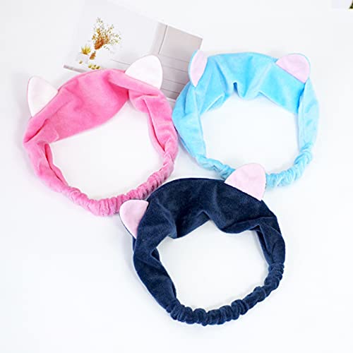 Faixas de cabelo para lavagem de rosto, faixas elásticas de cabelo de maquiagem, faixa de cabelo cos