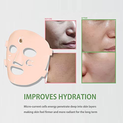 Themogan Bandivita Facial Micro Galvanic Cell Silicon Mask Hydration 140% Absorption Skin Care Black #TOP4