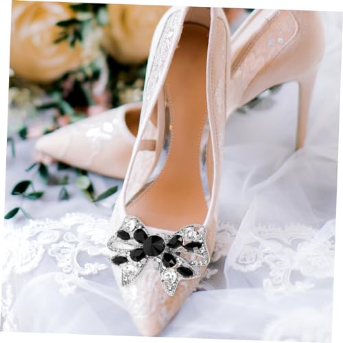 Boucle de chaussure arc de mariée Healvian avec strass de haute qualité pour escarpins