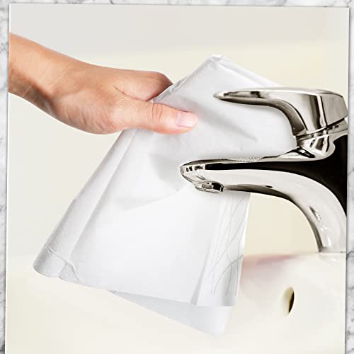 Guest Bathroom Paper Hand Towel Disposable Towels For Guest Disposable Hand Towels Decorative Guest Towels Linen Feel Paper Towels For Kitchen Parties Wedding Dinners Or Events (100) #TOP4