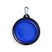 Comedero Plegable para Perros, Bowl para Alimentar Mascotas, Cuenco Plegable para Perros y Gatos, tazón Fuente alimentación para Perros, Bebedero portátil (Azul Marino)