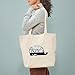 CafePress Thirsty Whale Tote Bag Natural Canvas Tote Bag, Reusable Shopping Bag
