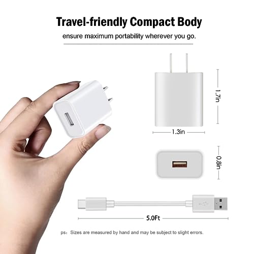 Image of 5V 1A 2A Wall Charger Compatible with New AirPods 4 4th Charger AirPods Max 2 pro 2024,AirPods Pro 2 3 /2nd Generation Earbuds Apple TV Remote 3rd 4K Charging Cord, iPhone 16 15 USB a to USB c Cable