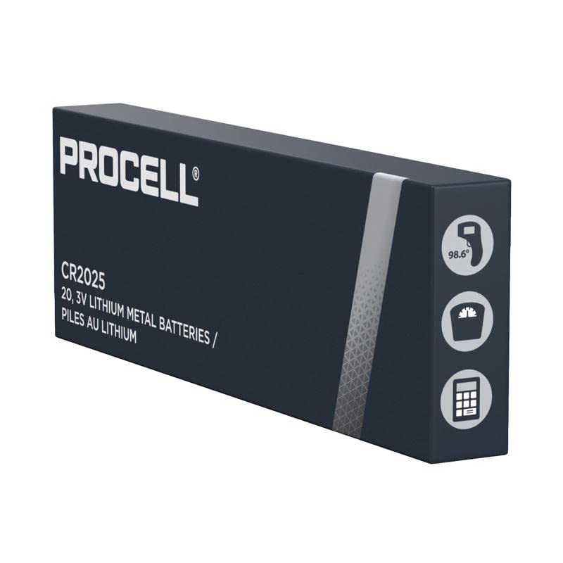 Procell Battery Coin LI 3V 185MAH 5PK PC2025 miniatura 3