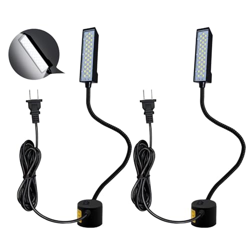 CaalLogt LED Sewing Machine Light - 30 LEDs Flexible Gooseneck Lamp with Magnetic Base for Housework & Chores by CaalLogt - Used condition - US$9.69