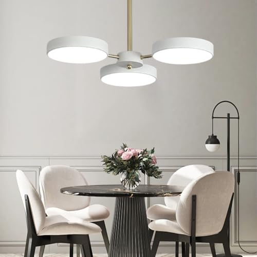 Plafonnier LED moderne au design rond et finitions épurées en acrylique