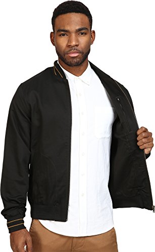 FRED PERRY FP Cotton Bomber Jacket Chaqueta, Verde (DK Racing Green), L para Hombre