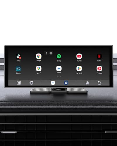 CarPlay非対応車対応 ポータブルディスプレイオーディオ 11インチ大画面 「GetPairr Vista 2.0」Android 15OS内蔵 2画面表示対応 USB給電 Google Play/GPS内蔵アンドロイドナビ 画面２分割可能 ワイヤレスCarPlay/Android Auto YouTube/Netflix動画視聴可能 Gemini音声 技適認証取得済