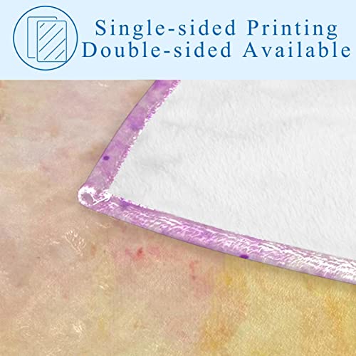Couverture chaude à imprimé aquarelle, plaid lit thermique