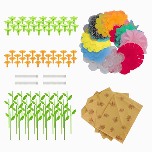 Soupost Kids' Flower Press Kits Toy Accessories DIY Flower Bouquet Craft - Arts & Crafts Toy Parts