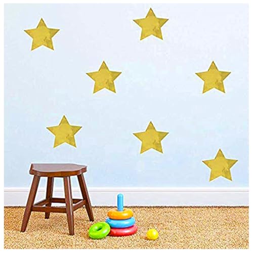 Foil Gold Star Stickers, 2 Inch Glitter Metallic Stars Self Adhesive Labels - Shiny Foil Teacher Supplies - Scrapbooking Party Favors (500 Per Roll)