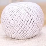 Cuerda de cocina de algodón de 50 m para atar rulades, salchichas y espárragos, para barbacoa, cocina, freír y manualidades (B)