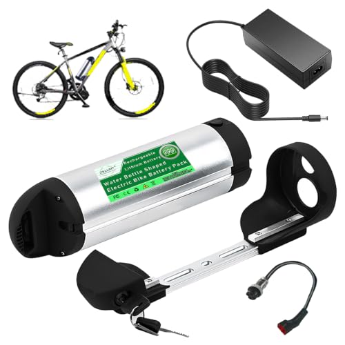 Batería de litio para bicicleta eléctrica 48V 36V tipo botella con conector tipo T y BMS