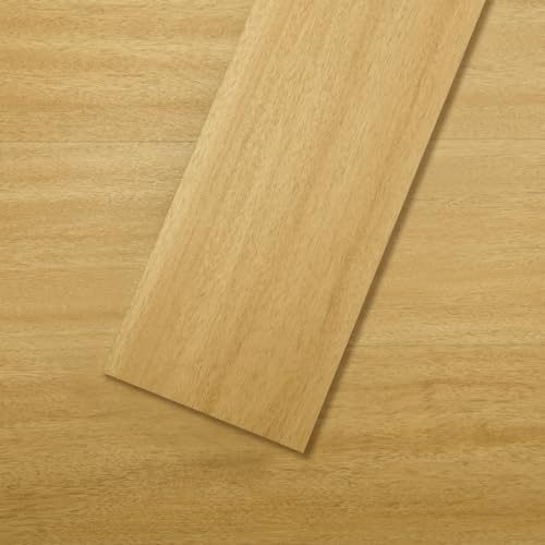 Mysflosy Peel and Stick Floor Tiles, Self-Adhesive Luxury Vinyl Flooring Plank, 6'' x 36'', 36 Pack 54 Sq.Ft, Waterproof DIY Deep Wood Grain Planks Easy to Install for Kitchen, Living Room