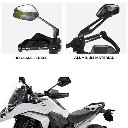 Espejos retrovisores moto R1200GS y F900R perfectos para rutas trail y viajes largos 5