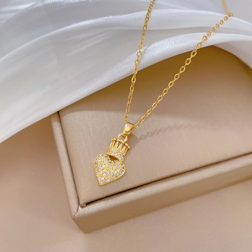Collier en zircon de qualité premium et chaîne acier durable - 5