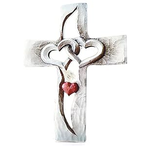 Hztyyier Houten muur opknoping kruis houten kruis muur decoratie, opknoping muur kruis, Jezus Christus muur kruis voor thuis woonkamer decor accessoire