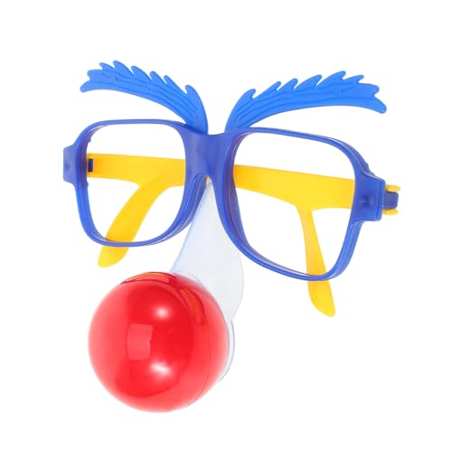 Didiseaon Funny Clown Glasses with Novelty Nose Costume Accessory for Halloween and Parties Fun Party Glasses for Adults for Carnival and Circus Themes