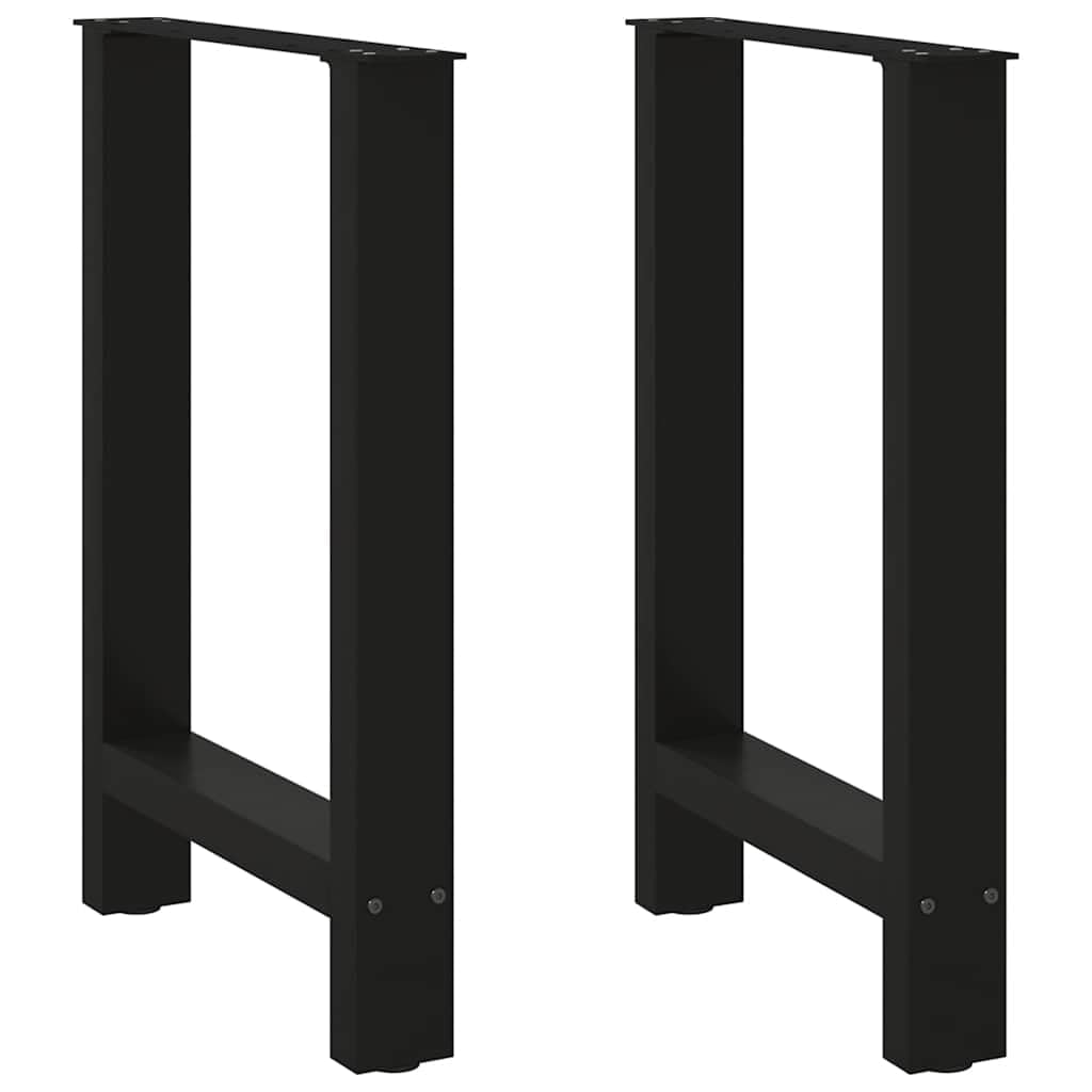 Pieds de table en acier revêtu de haute finition pour meubles durables