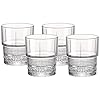 Bormioli rocco novecento barware dof glass stackable set of 4 125 oz clear vintage design made in italy  urban country home decor