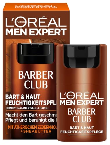 L'Oréal Men Expert Krem nawilżający na 3-dniową brodę, do twarzy o zapachu drzewnym i eterycznym olejku z drewna cedrowe...