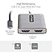 StarTech.com USB-C to Dual HDMI Adapter, USB Type-C Multi-Monitor MST Hub, Dual 4K 60Hz HDMI Laptop Display Extender / Splitter, HDR, Extra-Long Built-In Cable, Windows Only (MST14CD122HD)