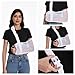 Ledhlth Arm Sling for Broken Arm Torn Rotator Cuff Shoulder Elbow Wrist Injury Mesh Adults Support Brace for Men and Women (White)
