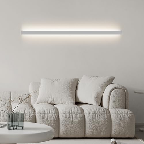 Aplique de pared negro rectangular de diseño geométrico en aluminio y acrílico 1