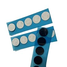 Double Sided Carbon Conductive Sticker, Circular Adhesive pad Double-Sided Electric Tape, Diameter 12mm, SEM Electron Microscope/EDS Specific 10