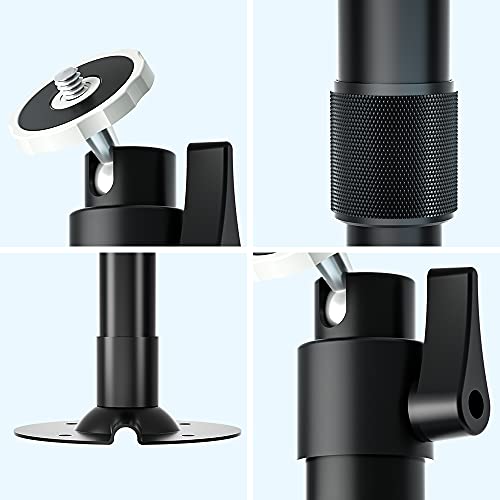 Tuimen Projector Ceiling Mount, Universal Projector Mount 10.23" - 15.74" Extendable Projector Wall Mount Or Bracket With 360° Adjustable Projection Angle, 2 Adapters For Different Mounting Holes #TOP3