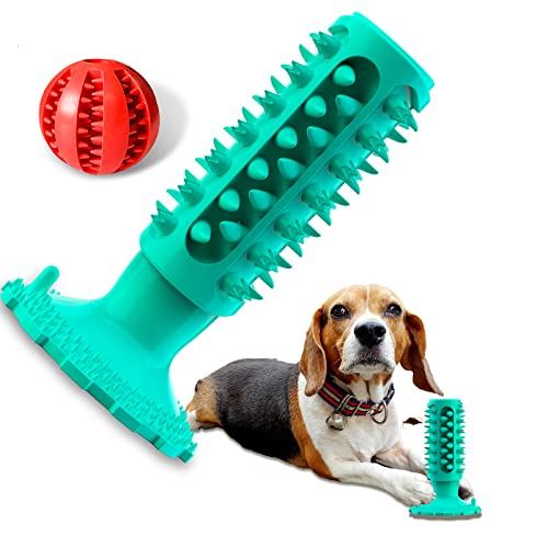 Juguete para masticar cachorro, cepillo de dientes de perro, juguete para morder, juguete de goma natural para el cuidado de los dientes, de maíz pequeño y mediano tamaño cachorro masticar juguete Cover