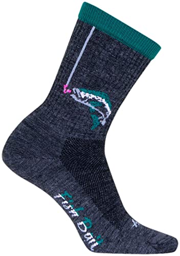 SockGuy Hooked 6in Wool Crew Cycling Sock - WCRHOOKED (Hooked - L/XL)2
