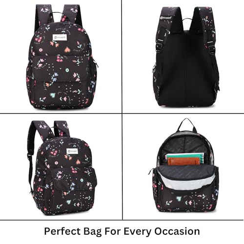 Image of HYDER Bloom 15L Cute & Stylish College Bag for Girls | Padded Laptop Compartment | School, College, Office, Travel & Tuition Bag for Women | Durable Backpack