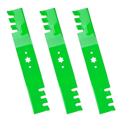 Magorfas Lawn Mower Blades Toothed Mulching with 54 inch Deck Fits for 742-0677 942-0677 742-0677-X 942-0677A-X for Cub Cadet GT1054 GT1554 GT2300 RZT54 LGT1054 GTX1054 Toro GT2300, 3 PCS