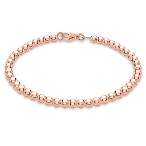 Bracelet pour femme en argent Tuscany Silver plaqué or rose 19 cm, le cadeau parfait