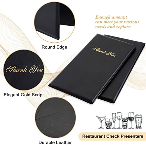 image for CHENGU 30PCS Restaurant Check Presenters Guest Check Card Holder Black