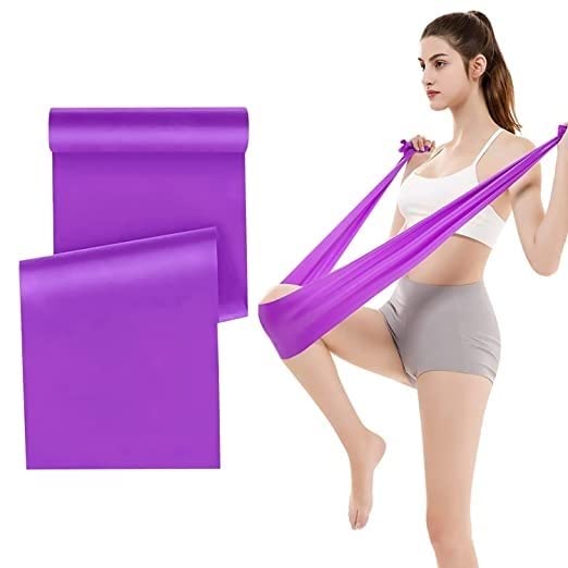 Spanco Purple Color Yoga Band | Resistance Exercise Band for Training Latex-Free Anti-Allergic & Tear-Resistant Theraband for Exercise, Stretching, Workout & Physiotherapy (B0915FD5N6) Amazon Price History, Amazon Price Tracker