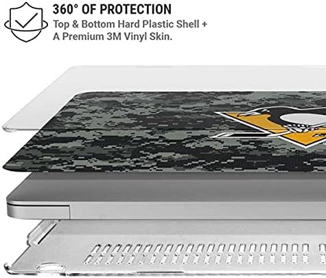 Skinit Case + Skin Compatible with MacBook Air 13in (2020) - Officially Licensed NHL Pittsburgh Penguins Camo Design