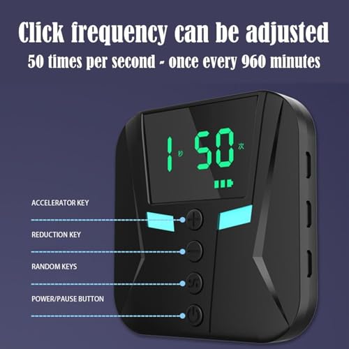 Clicker automático Veasbuu para videojuegos y apps que requieren clics repetidos continuos 6