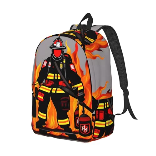 Mochila para enfermera EdWal con estampado de bombero para mujer 2