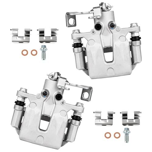 Image of cciyu Rear Left & Right Brake Calipers Assembly w /Bracket 19B6789 19B6788 For Hyundai For Elantra GT /For Veloster,For Kia For Forte /For Forte Koup /For Forte5