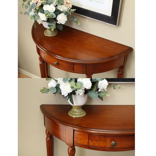 Mesa de entrada victoriana blanca para decorar el recibidor y la sala de estar 6