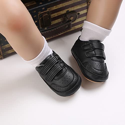 Image of Clowora Baby Boys Girls Shoes Non-Slip Rubber Sole Sneakers Infant First Walking Toddler Crib Shoes Newborn Loafers Flats.