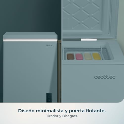 Miniatura 7 de Cecotec Congelador Horizontal 143l Bolero Coolmarket Chest 143p White E. Cesta Con Asas, Control Electrónico Led, Ultracontact D-Cool, Dual Function, Puerta Zerog 80 -30 , Fast Freezing, Compacto
