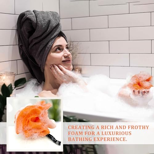 Loofah Lord 48 Bath or Shower Sponge Loofahs Pouf Mesh Assorted Colors Wholesale Bulk Lot - Thumbnail 3