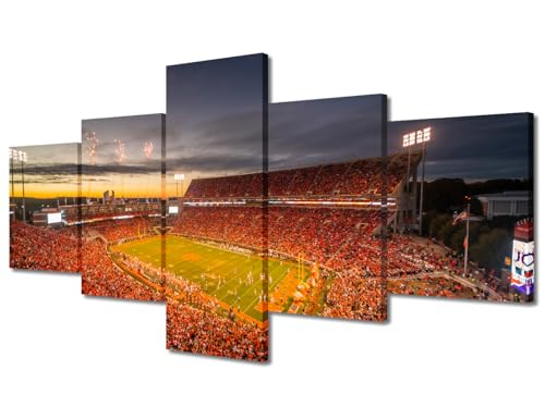 Affiches football américain de Clemson déco murale salon prête à poser sans cadre à chercher
